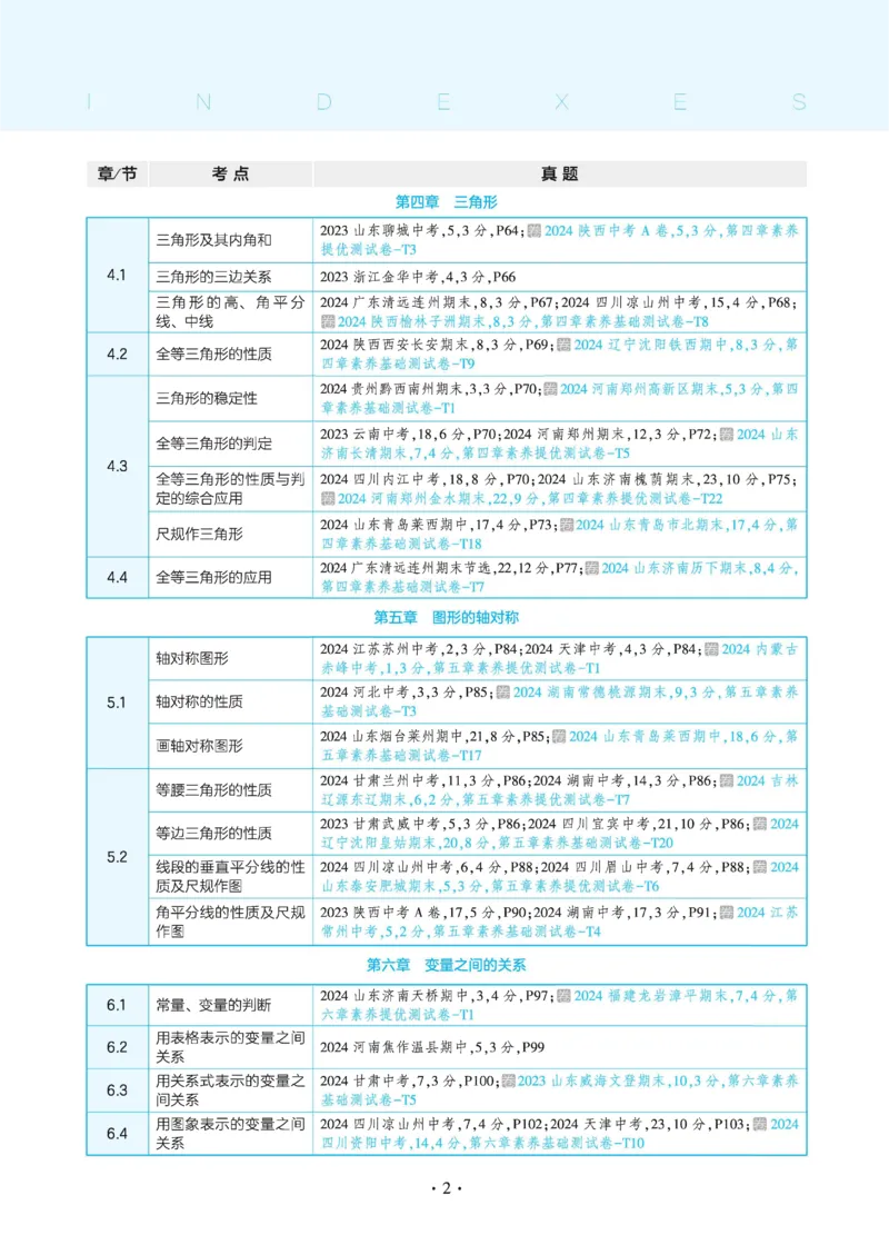 2025《5.3同步练习&bull;全练讲评》数学七下(北师)_北师大初中数学_7下-北师大版初中数学_7下-初中数学北师大版（2025春季新版）持续更新_6.习题试卷_同步练习_第2套（同步练习全解全析）