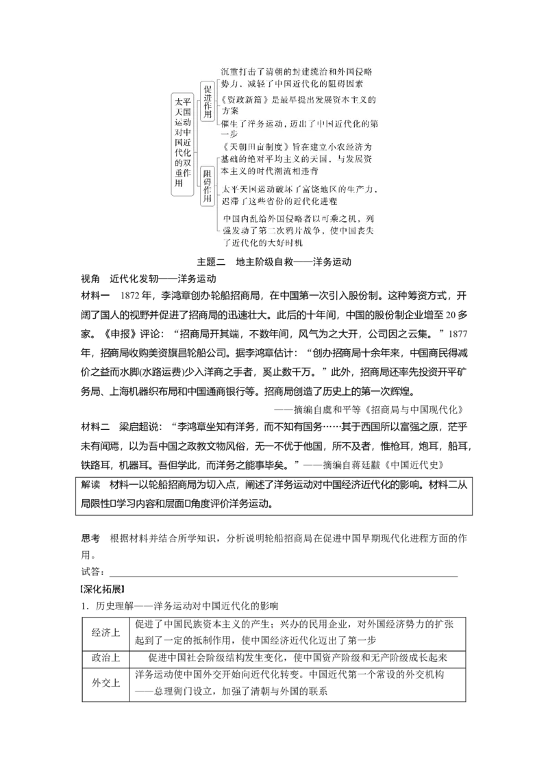 板块二　第七单元　第20讲　国家出路的探索_07高考历史_2025年新高考资料_一轮复习_2025高考大一轮复习讲义+课件精准备考2025年新高三历史一轮复习备课课件（完结）_大一轮复习讲义