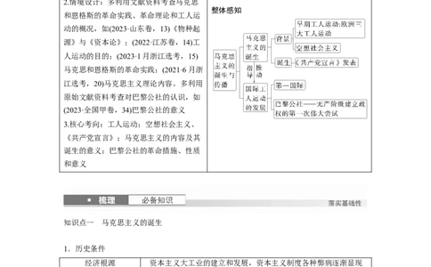 板块四　第十三单元　第37讲　马克思主义的诞生与传播_07高考历史_2025年新高考资料_一轮复习_2025高考大一轮复习讲义+课件精准备考2025年新高三历史一轮复习备课课件（完结）_908