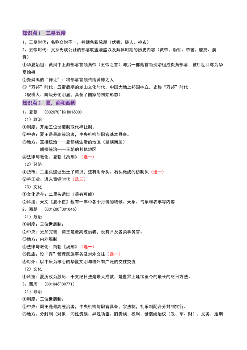 第01讲中华文明的起源与早期国家（讲义）（解析版）_07高考历史_2025年新高考资料_一轮复习_2025年高考历史一轮复习讲练测（新教材新高考）