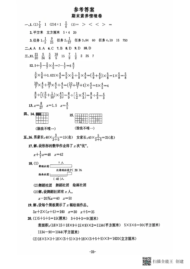 六年级期末数学苏教版_小学1-6年级常用的上册资源汇总_六年级上册资料(1)