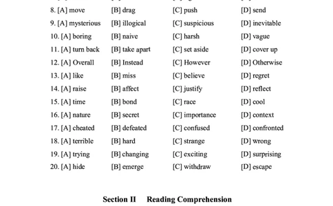 2020年英语二真题_27考研真题_考研英语一、二真题+解析（1994-2026）_0.考研英语二真题与解析（1980-2026）_2.2010-2023年英语二真题及解析_2010-2023年真题