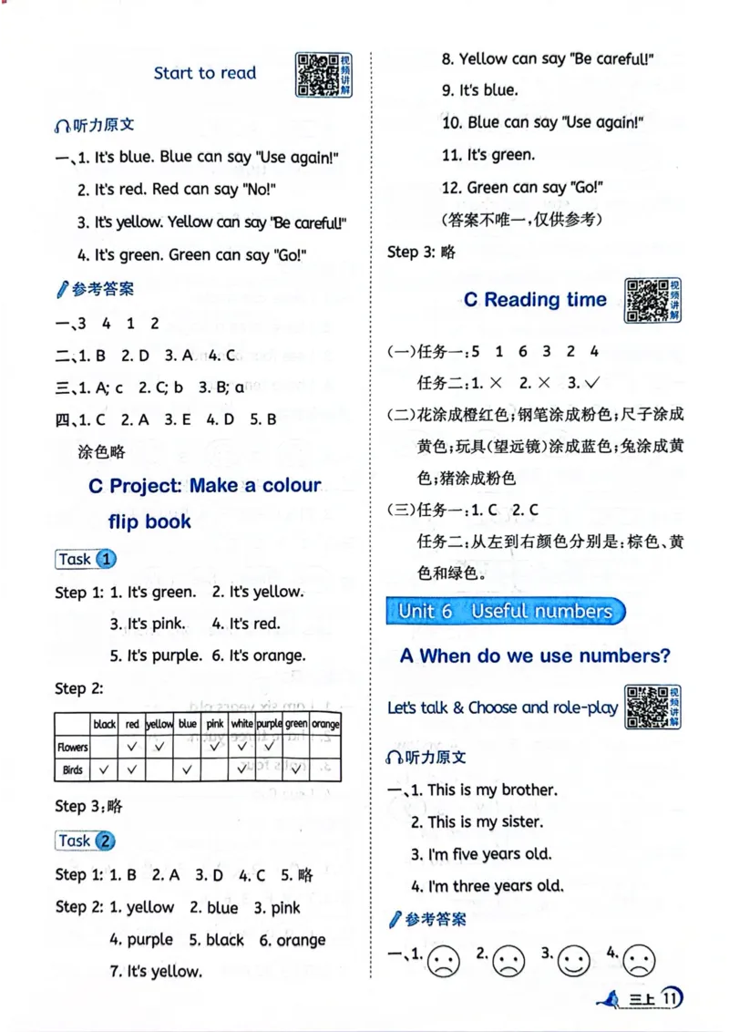 三年级上册2025秋季新版阳光同学提优训练视频精讲答案_小学教辅2026新版+暑假衔接_25秋《阳光同学课时提优训练》英语人教版3-6年级_三年级