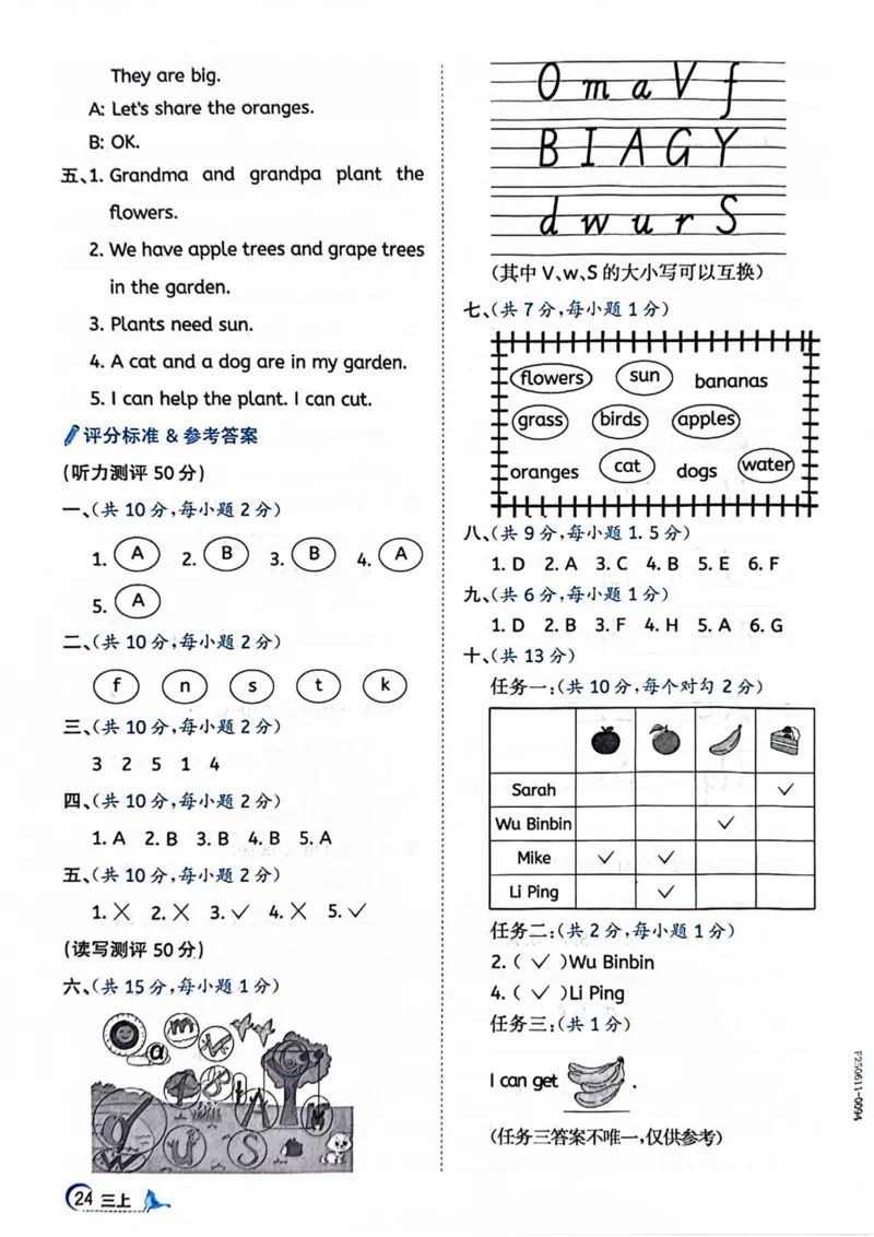 三年级上册2025秋季新版阳光同学提优训练视频精讲答案_小学教辅2026新版+暑假衔接_25秋《阳光同学课时提优训练》英语人教版3-6年级_三年级