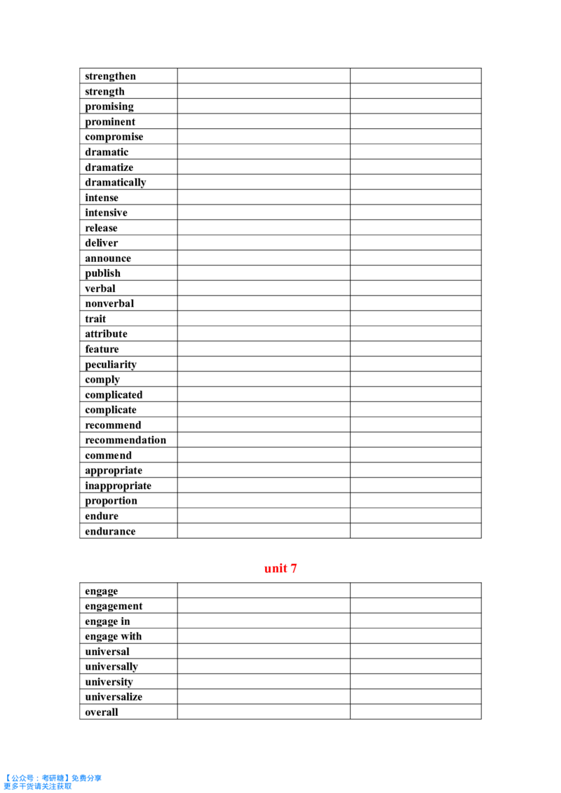 恋恋有词识记强化分册默写本_27考研真题_考研英语一、二真题+解析（1994-2026）_考研词汇默写本合集