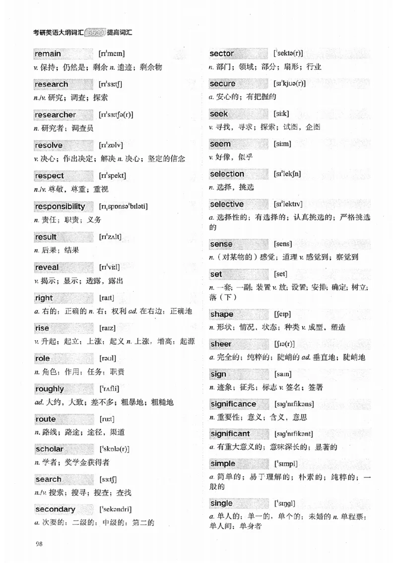 26考研英语大纲词汇5500提高词汇-新文道_27考研真题_考研英语一、二真题+解析（1994-2026）_考研英语大纲词汇