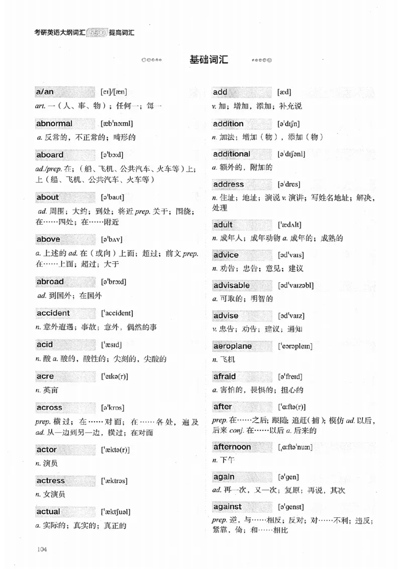 26考研英语大纲词汇5500提高词汇-新文道_27考研真题_考研英语一、二真题+解析（1994-2026）_考研英语大纲词汇