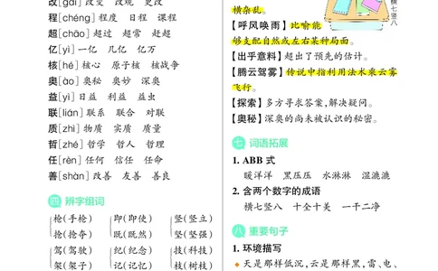 四上(核心考点梳理)(2)(1)_小学1-6年级常用的上册资源汇总_四年级上册资料(1)