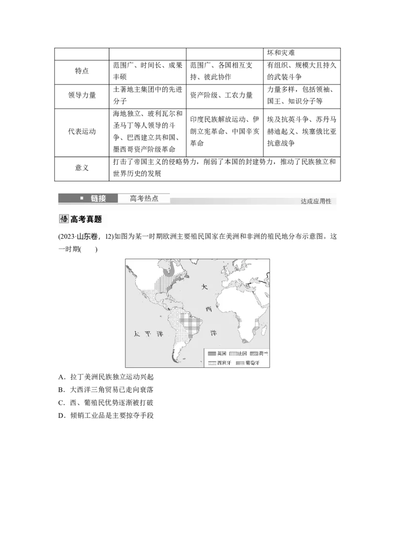 板块四　第十三单元　第38讲　资本主义世界殖民体系形成与亚非拉民族独立运动_07高考历史_2025年新高考资料_一轮复习_2025高考大一轮复习历史（人教版）