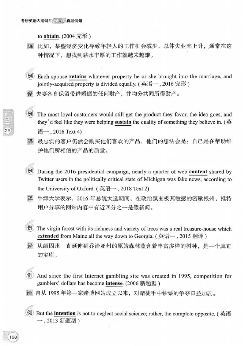 26考研英语大纲词汇5500真题例句-新文道_27考研真题_考研英语一、二真题+解析（1994-2026）_考研英语大纲词汇