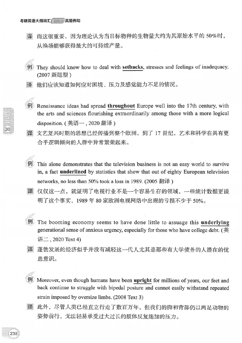 26考研英语大纲词汇5500真题例句-新文道_27考研真题_考研英语一、二真题+解析（1994-2026）_考研英语大纲词汇