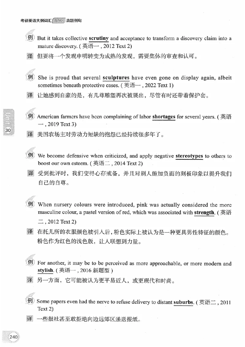 26考研英语大纲词汇5500真题例句-新文道_27考研真题_考研英语一、二真题+解析（1994-2026）_考研英语大纲词汇
