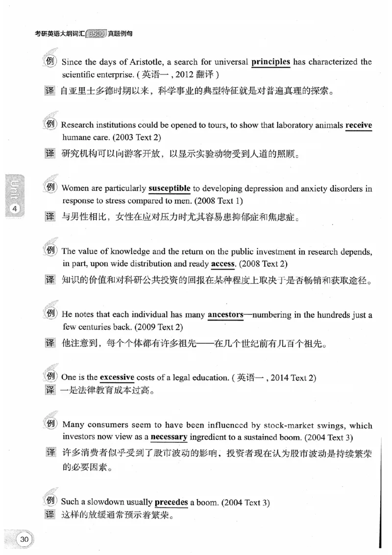 26考研英语大纲词汇5500真题例句-新文道_27考研真题_考研英语一、二真题+解析（1994-2026）_考研英语大纲词汇