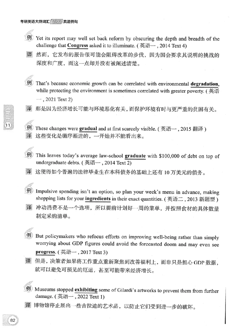 26考研英语大纲词汇5500真题例句-新文道_27考研真题_考研英语一、二真题+解析（1994-2026）_考研英语大纲词汇