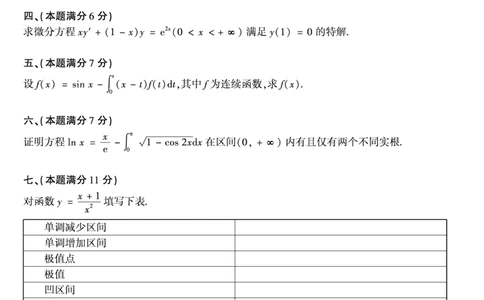 1989考研数学二真题公众号&ldquo;考研小舟&rdquo;持续更新中公众号：考研小舟_27考研真题_考研数学一、二、三历年真题+考研数学资料（1994-2026）_考研数学真题（1987-2026）_数学二