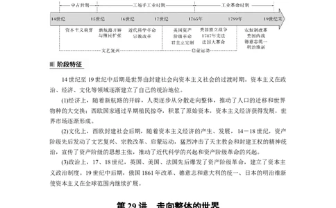 板块5第11单元第29讲　走向整体的世界_07高考历史_2024年新高考资料_1.2024一轮复习_2024年高考历史一轮复习讲义（部编版）_学生版在此文件夹_学生用书Word版文档_大一轮复习讲义