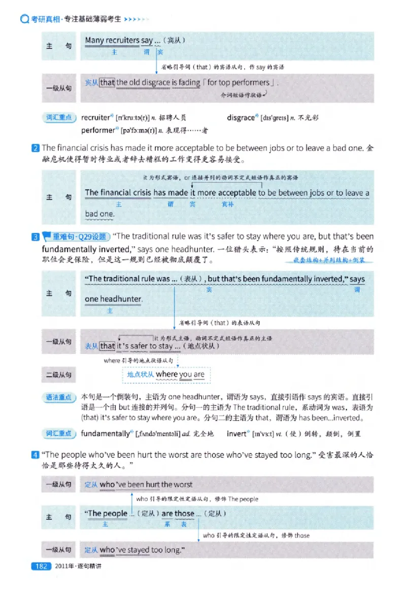 真题解析篇（一）逐句精讲英语(一)2007-2016_27考研真题_考研英语一、二真题+解析（1994-2026）_02.考研真相_2027《考研真相》（英一）