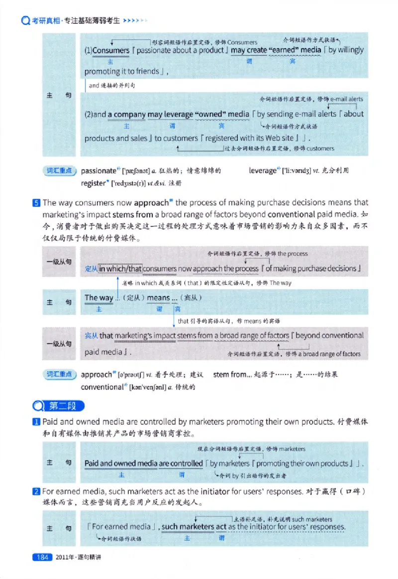 真题解析篇（一）逐句精讲英语(一)2007-2016_27考研真题_考研英语一、二真题+解析（1994-2026）_02.考研真相_2027《考研真相》（英一）