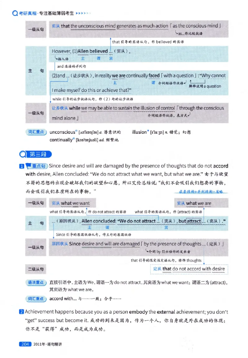 真题解析篇（一）逐句精讲英语(一)2007-2016_27考研真题_考研英语一、二真题+解析（1994-2026）_02.考研真相_2027《考研真相》（英一）