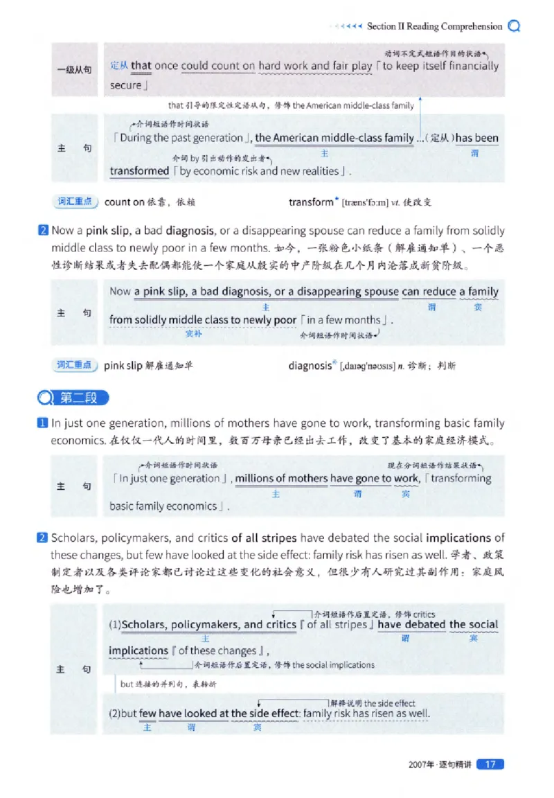 真题解析篇（一）逐句精讲英语(一)2007-2016_27考研真题_考研英语一、二真题+解析（1994-2026）_02.考研真相_2027《考研真相》（英一）