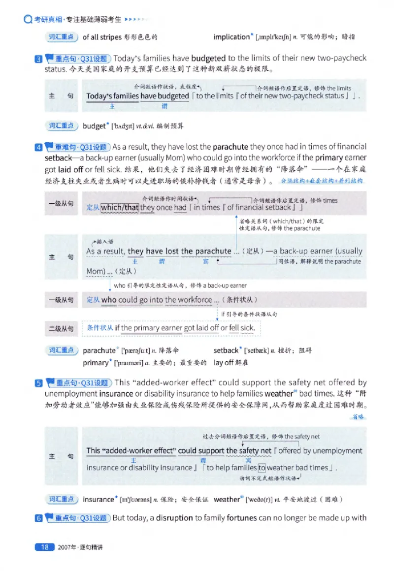 真题解析篇（一）逐句精讲英语(一)2007-2016_27考研真题_考研英语一、二真题+解析（1994-2026）_02.考研真相_2027《考研真相》（英一）