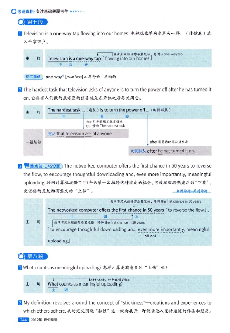 真题解析篇（一）逐句精讲英语(一)2007-2016_27考研真题_考研英语一、二真题+解析（1994-2026）_02.考研真相_2027《考研真相》（英一）