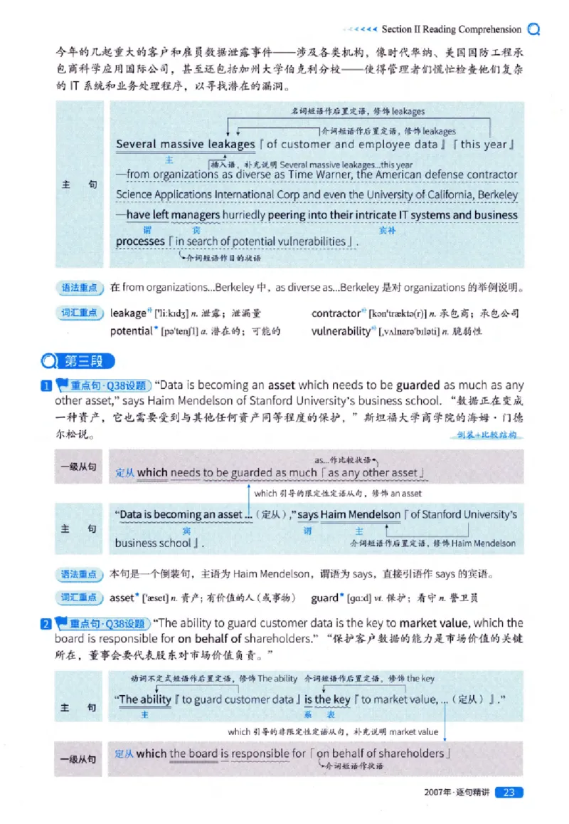 真题解析篇（一）逐句精讲英语(一)2007-2016_27考研真题_考研英语一、二真题+解析（1994-2026）_02.考研真相_2027《考研真相》（英一）