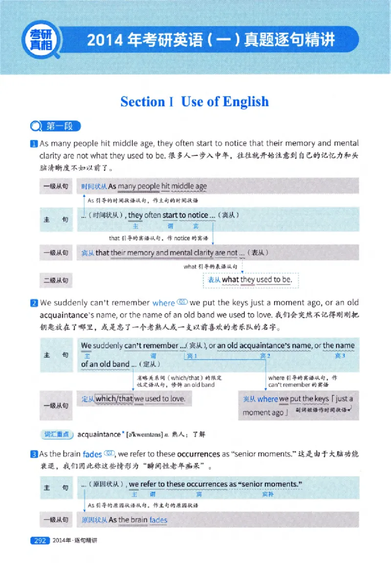 真题解析篇（一）逐句精讲英语(一)2007-2016_27考研真题_考研英语一、二真题+解析（1994-2026）_02.考研真相_2027《考研真相》（英一）