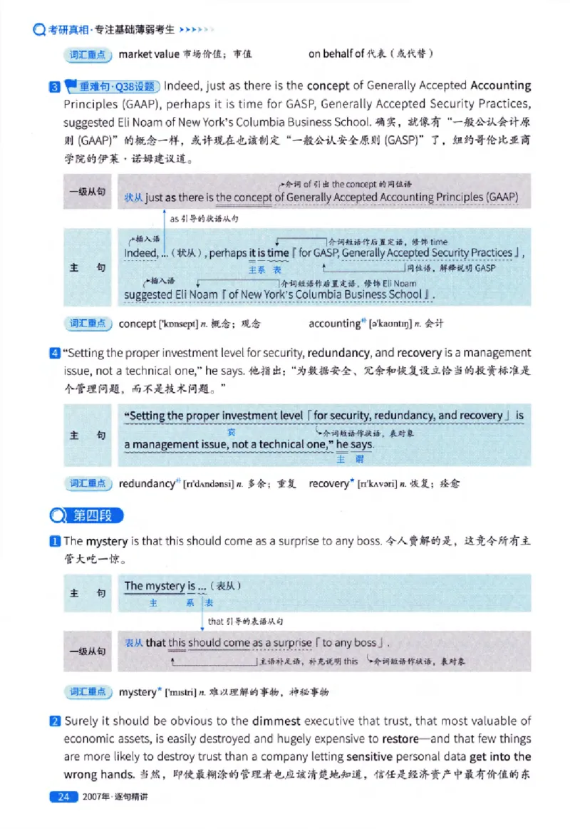 真题解析篇（一）逐句精讲英语(一)2007-2016_27考研真题_考研英语一、二真题+解析（1994-2026）_02.考研真相_2027《考研真相》（英一）