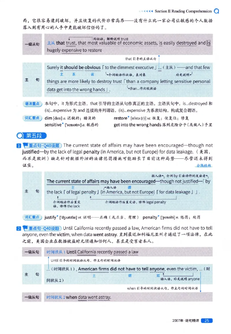 真题解析篇（一）逐句精讲英语(一)2007-2016_27考研真题_考研英语一、二真题+解析（1994-2026）_02.考研真相_2027《考研真相》（英一）