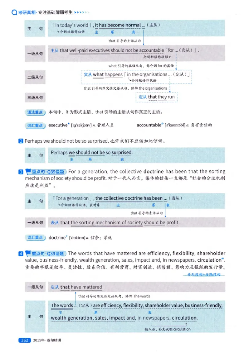 真题解析篇（一）逐句精讲英语(一)2007-2016_27考研真题_考研英语一、二真题+解析（1994-2026）_02.考研真相_2027《考研真相》（英一）