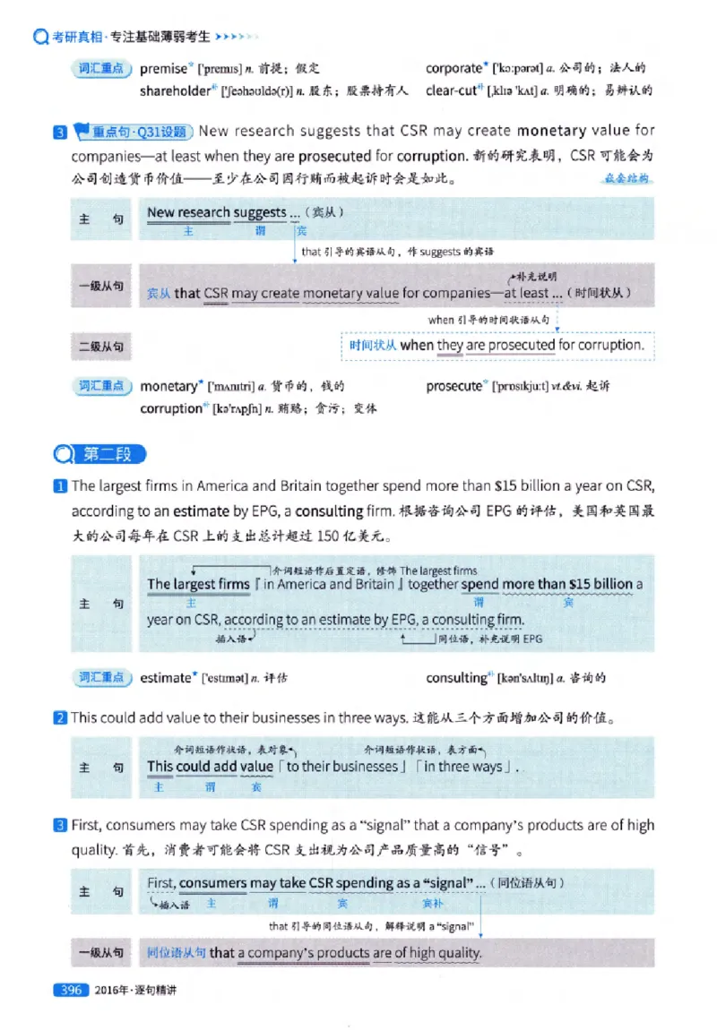 真题解析篇（一）逐句精讲英语(一)2007-2016_27考研真题_考研英语一、二真题+解析（1994-2026）_02.考研真相_2027《考研真相》（英一）