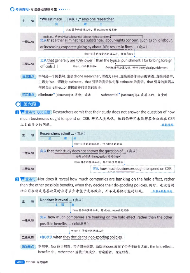 真题解析篇（一）逐句精讲英语(一)2007-2016_27考研真题_考研英语一、二真题+解析（1994-2026）_02.考研真相_2027《考研真相》（英一）