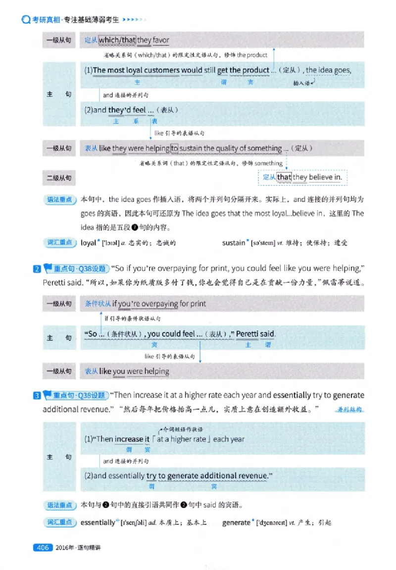 真题解析篇（一）逐句精讲英语(一)2007-2016_27考研真题_考研英语一、二真题+解析（1994-2026）_02.考研真相_2027《考研真相》（英一）
