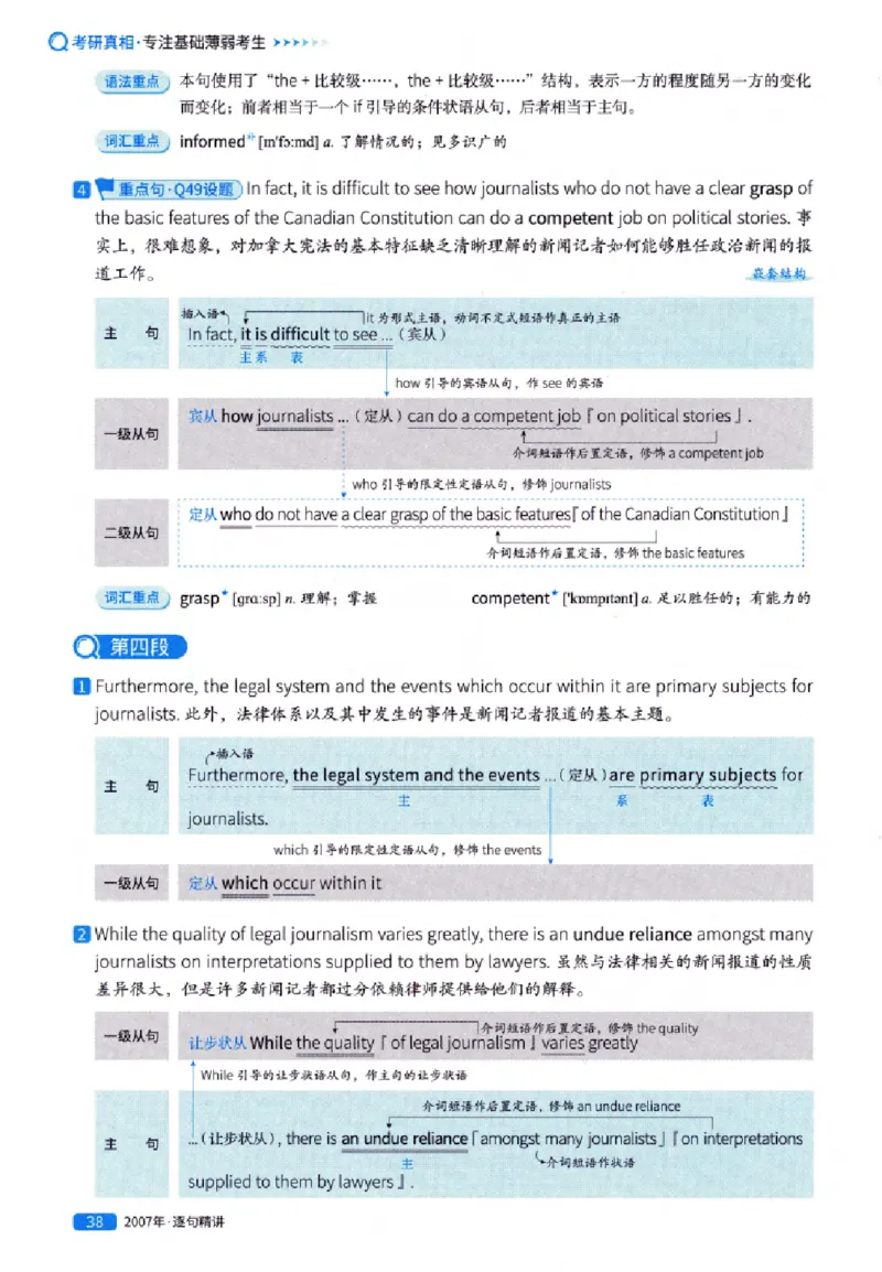 真题解析篇（一）逐句精讲英语(一)2007-2016_27考研真题_考研英语一、二真题+解析（1994-2026）_02.考研真相_2027《考研真相》（英一）