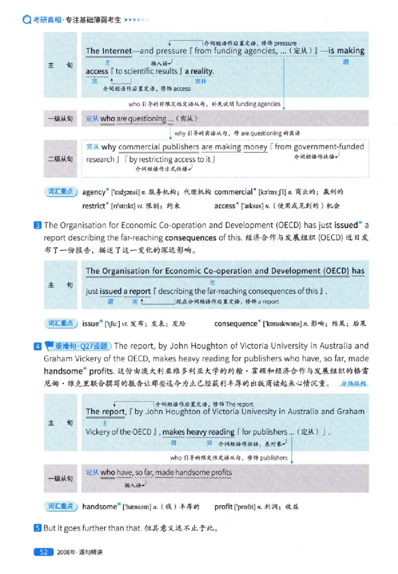 真题解析篇（一）逐句精讲英语(一)2007-2016_27考研真题_考研英语一、二真题+解析（1994-2026）_02.考研真相_2027《考研真相》（英一）