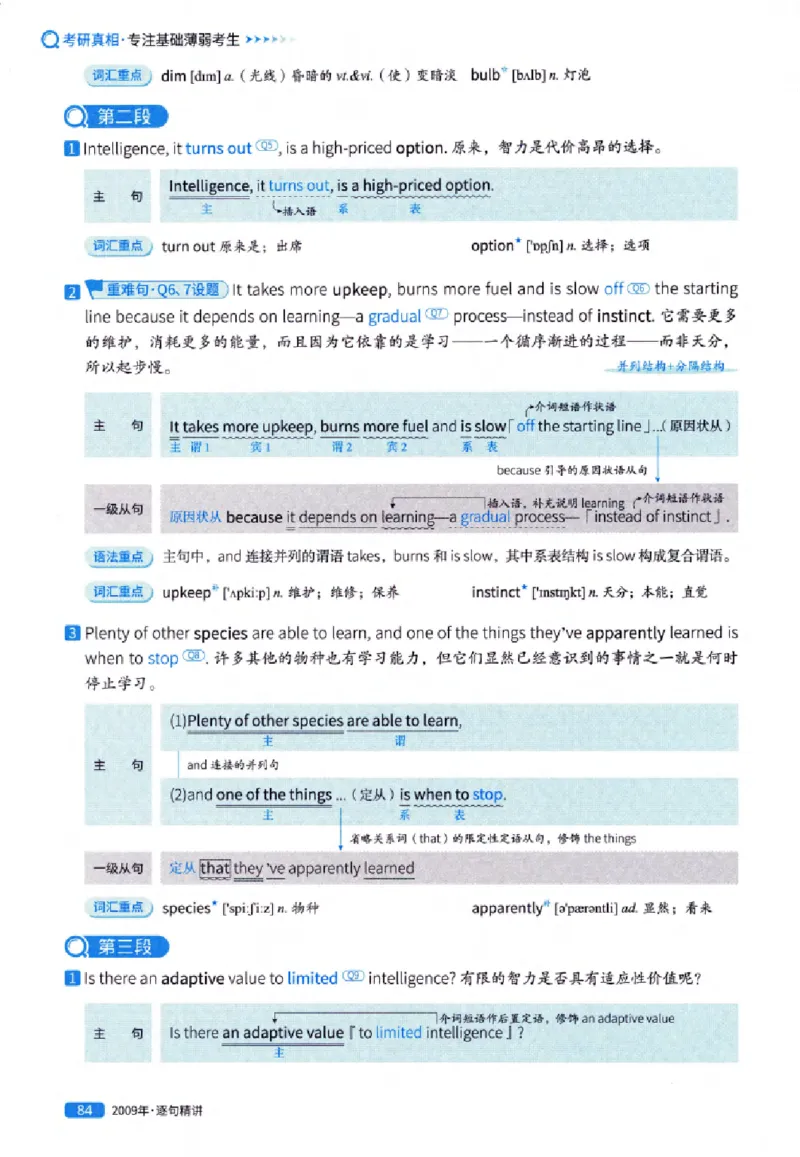 真题解析篇（一）逐句精讲英语(一)2007-2016_27考研真题_考研英语一、二真题+解析（1994-2026）_02.考研真相_2027《考研真相》（英一）