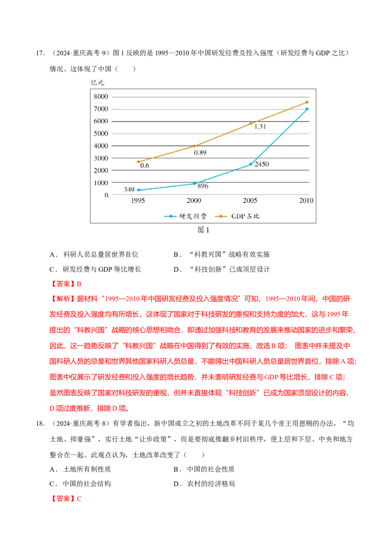 热点02赓续红色党史，实现民族复兴（练习）（解析版）_07高考历史_2025年新高考资料_二轮复习_01高考语文等多个文件_上好课2025年高考历史二轮复习讲练测（新高考通用）