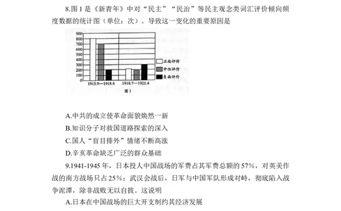 海南省2022-2023学年高三上学期期末学业水平诊断历史试题_07高考历史_历史高考模拟题_新高考_2023年_海南省2022-2023学年高三上学期期末学业水平诊断历史