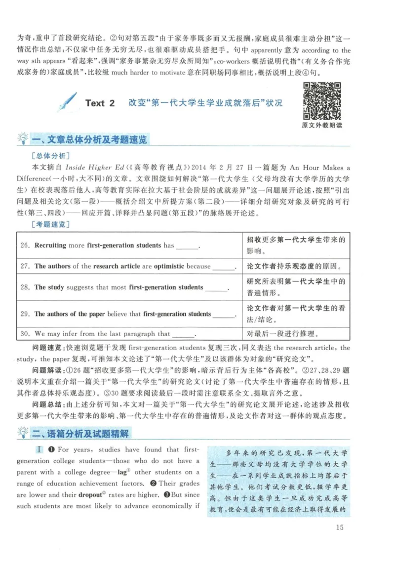 2015年英语二真题解析_27考研真题_考研英语一、二真题+解析（1994-2026）_考研英语真题阅读手译本_真题解析_英二_2010-2025考研英语解析