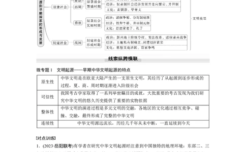 板块一　第一单元　阶段贯通1　先秦时期_07高考历史_2025年新高考资料_一轮复习_2025高考大一轮复习讲义+课件精准备考2025年新高三历史一轮复习备课课件（完结）_大一轮复习讲义