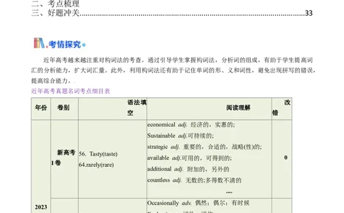 第01讲构词法(解析版)_03高考英语_2025年新高考资料_一轮复习_备战2025年高考英语一轮复习考点帮_备战2025年高考英语一轮复习考点帮（北京专用）_核心词汇必记