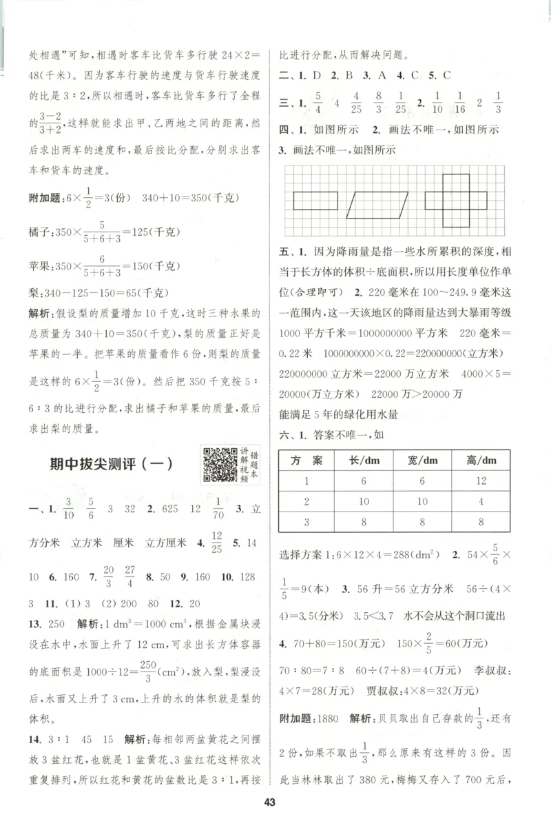 六年级数学苏教江苏专版上册25秋《拔尖特训》答案(1)_25秋小学《拔尖特训》多版本合集_1-6年级数学苏教江苏专版上册25秋《拔尖特训》_六年级数学苏教江苏专版上册25秋《拔尖特训》