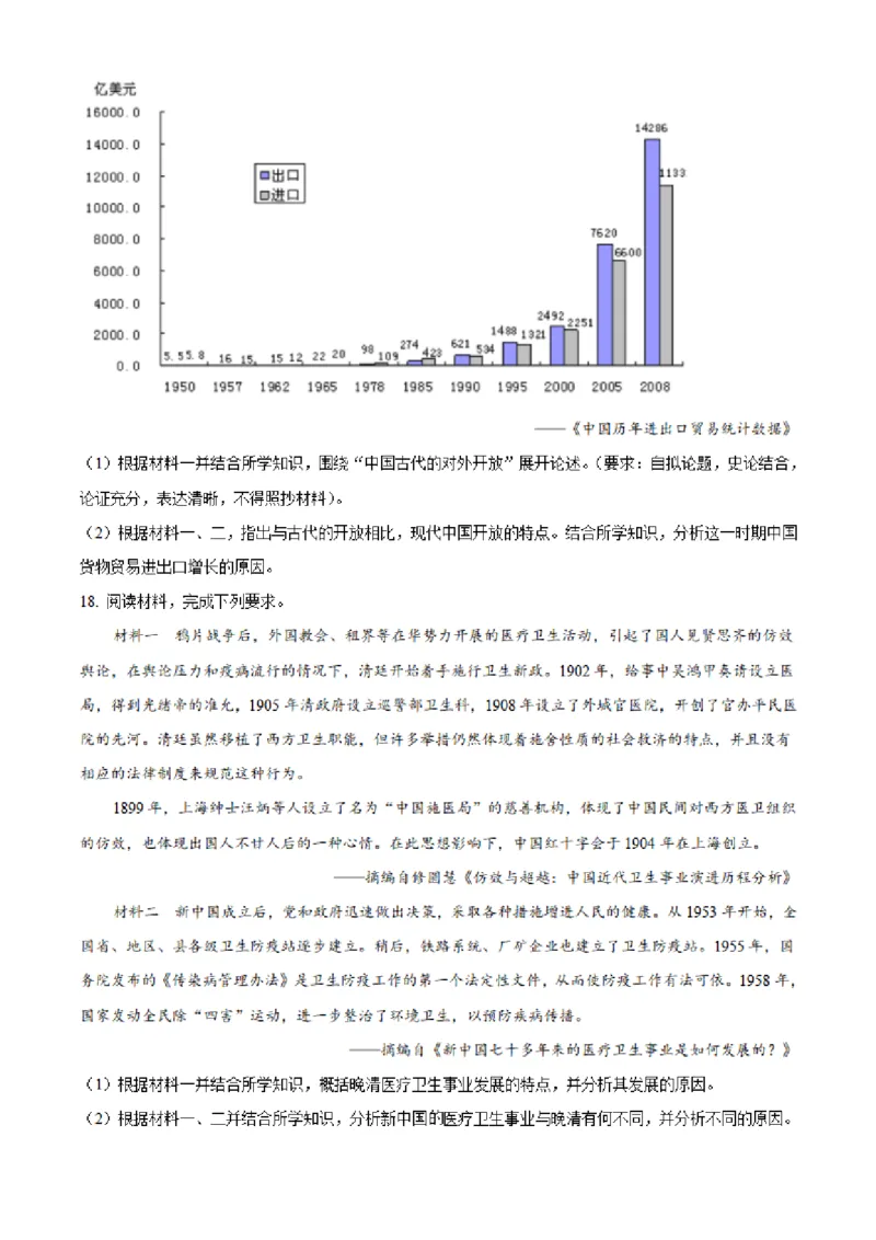 湖南省长沙市明达中学2022-2023学年高三上学期12月月考历史试题（原卷版）_07高考历史_历史高考模拟题_新高考_2023年_湖南省长沙市明达中学2022-2023学年高三上学期12月月考历史试题