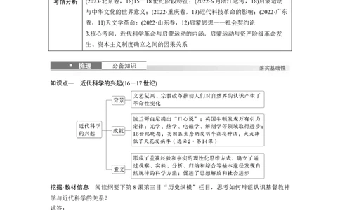 板块四　第十五单元　第48讲　近代科学革命与启蒙运动_07高考历史_2025年新高考资料_一轮复习_2025高考大一轮复习讲义+课件精准备考2025年新高三历史一轮复习备课课件（完结）