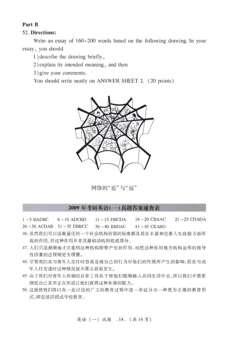 2009年考研英语真题_27考研真题_考研英语一、二真题+解析（1994-2026）_0.考研英语一真题与解析（1980-2026）_1.1980-2009年真题及解析(英语一二通用）_1998-2009年真题