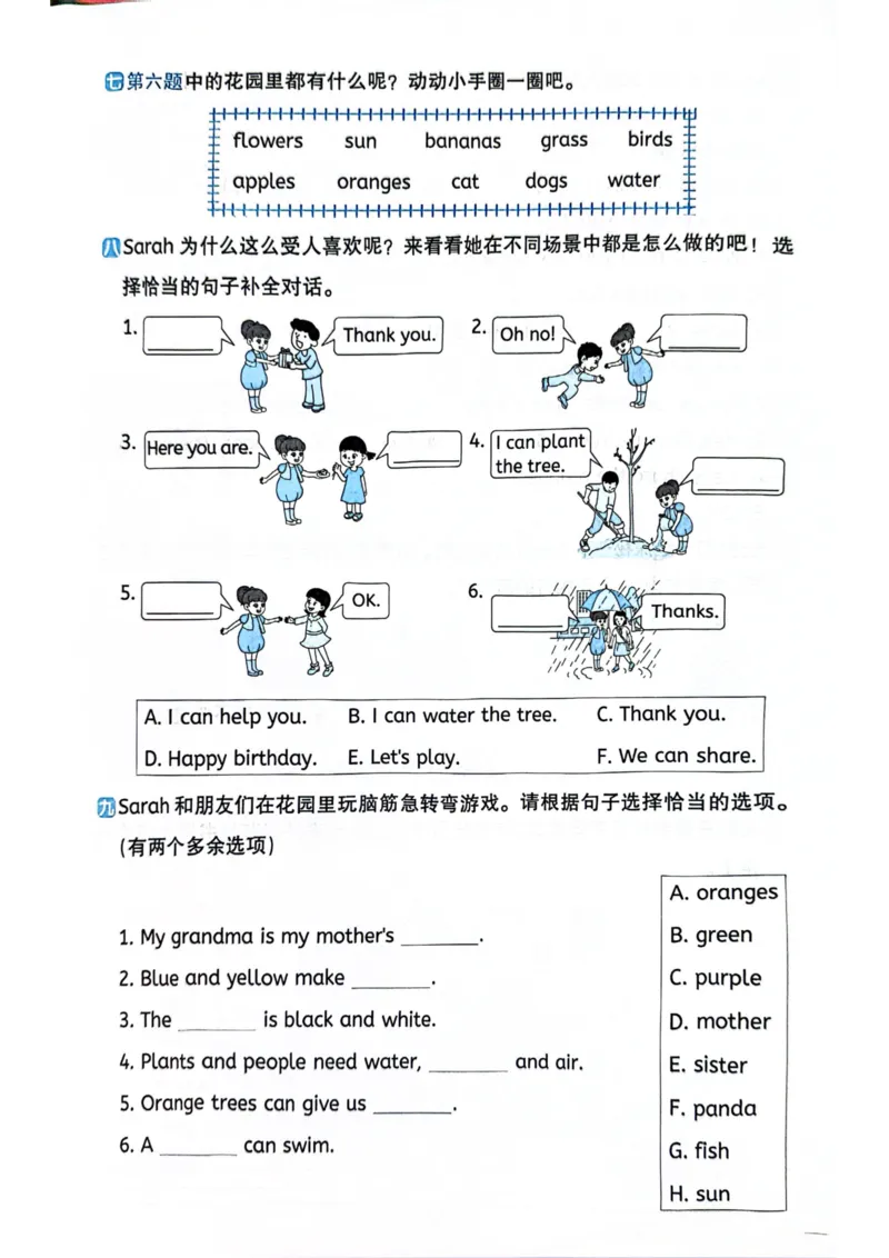 三年级上册2025秋季新版阳光同学提优训练试卷_小学教辅2026新版+暑假衔接_25秋《阳光同学课时提优训练》英语人教版3-6年级_三年级