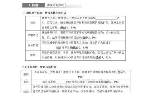 板块7第16单元第51讲　近代西方的商业贸易与社会生活_07高考历史_2024年新高考资料_1.2024一轮复习_2024年高考历史一轮复习讲义（部编版）_学生版在此文件夹_学生用书Word版文档