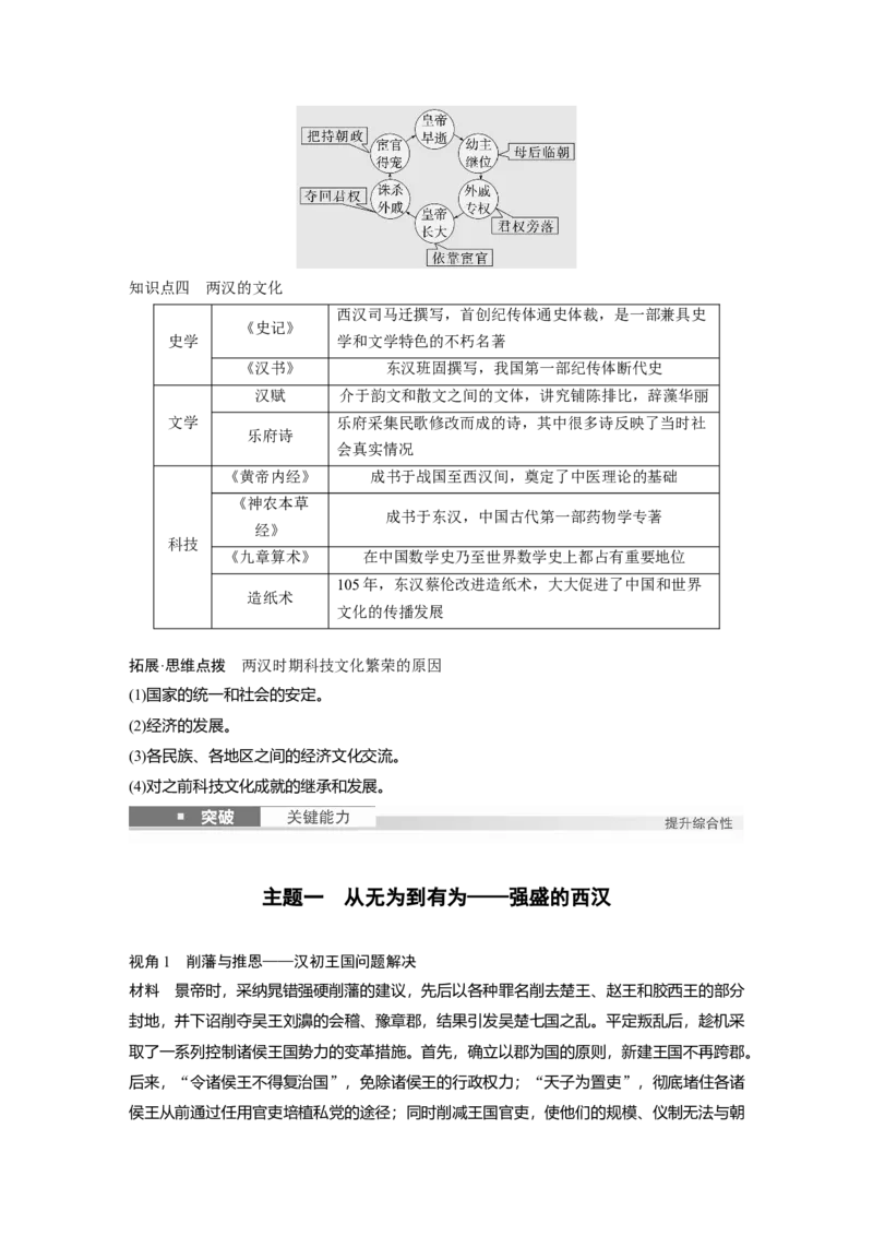 板块一　第二单元　第4讲　汉代统一多民族封建国家的巩固_07高考历史_2025年新高考资料_一轮复习_2025高考大一轮复习讲义+课件精准备考2025年新高三历史一轮复习备课课件（完结）