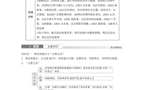 板块一　第二单元　第4讲　汉代统一多民族封建国家的巩固_07高考历史_2025年新高考资料_一轮复习_2025高考大一轮复习讲义+课件精准备考2025年新高三历史一轮复习备课课件（完结）